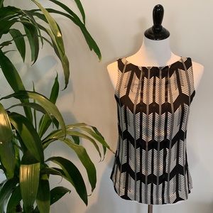 Tory Burch Silk Print Tank Top